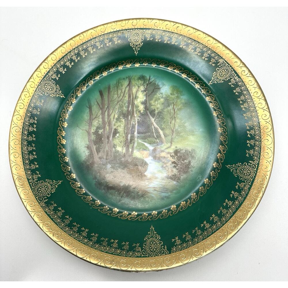 Royal Vienna Blue Beehive Mark 1800's Germany CM Hutschenreuther Nature Scene